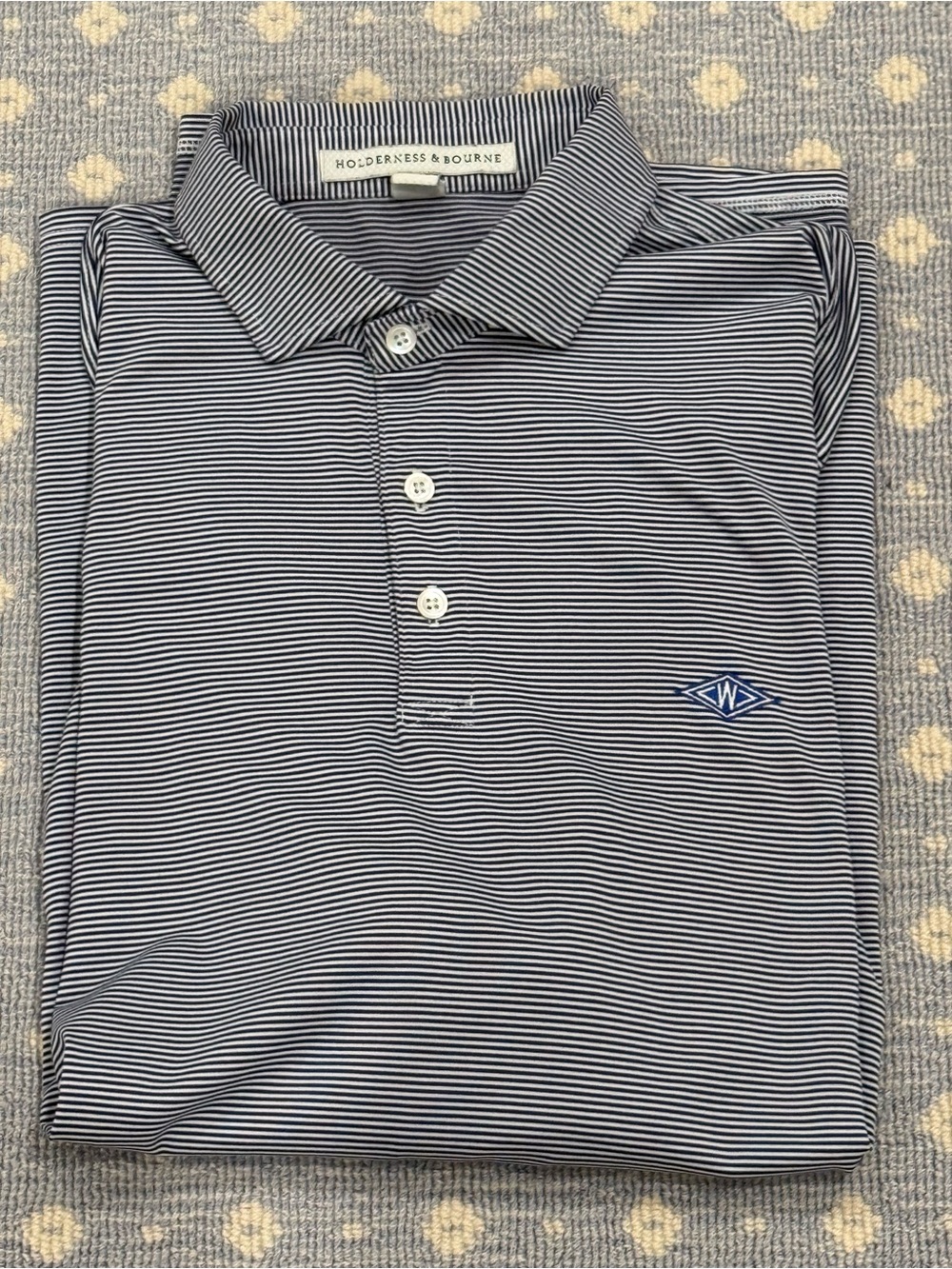 Westchester CC Holderness & Bourne Men's Navy Golf Shirt